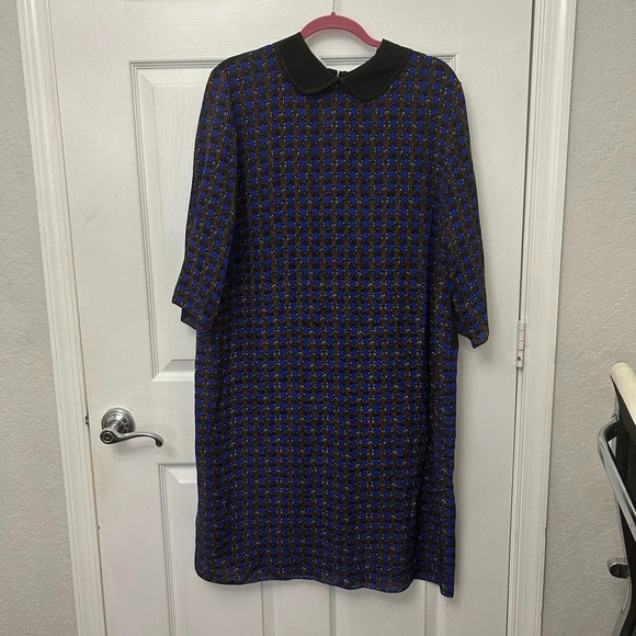 ! MARNI Blue Silk Shell dress size 46 - Picture 1 of 5